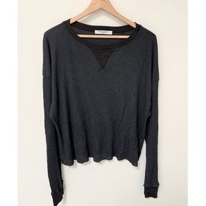 NWOT Project Social T Long Sleeve Grey Top Large